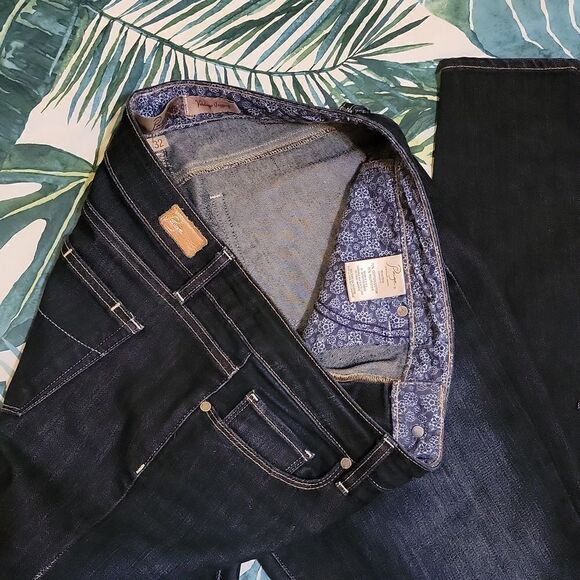 Paige Verdugo Jegging Skinny Made USA Premium Denim Dark Wash Jeans Size 32 x 31 - Picture 3 of 8